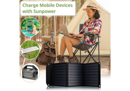 Портативний зарядний пристрій сонячна панель Bresser Mobile Solar Charger 40 Watt USB DC (3810040), фото 10