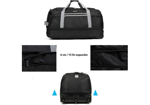 Сумка дорожня на колесах TravelZ Wheelbag Doubleloader foldable black  (603096), фото 8