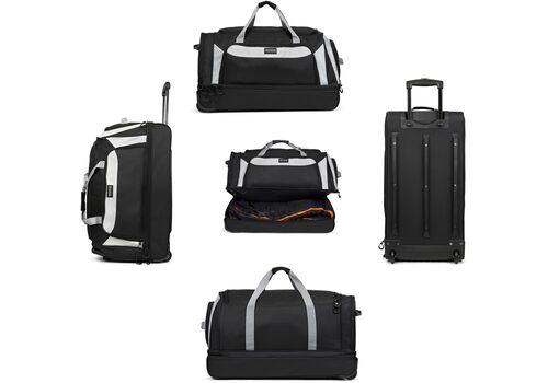 Сумка дорожня на колесах TravelZ Wheelbag Doubleloader black 96L (603098), фото 5