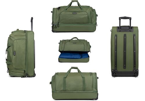 Сумка дорожня на колесах TravelZ Wheelbag Doubleloader green 96L (603099), фото 6