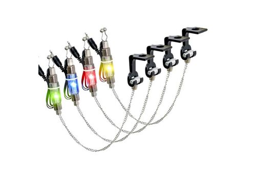 Набор свингеров на цепочке Energofish Carp Expert CXP LED Chain Swinger Set с подключением 4 шт (7709090, фото 3